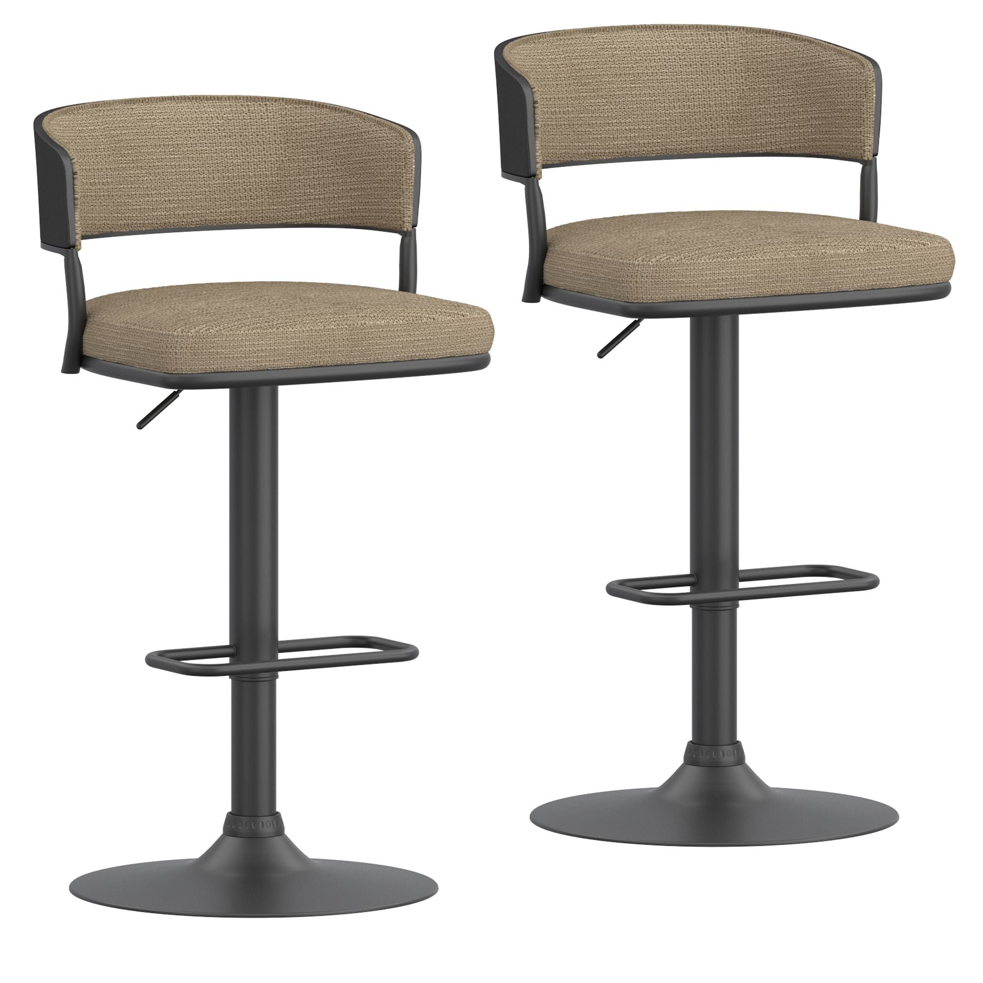 Kazan Adjustable Air-Lift Stool, Set of 2 - perfect for small spaces | Image 8 | InSTYLE Home & Rugs