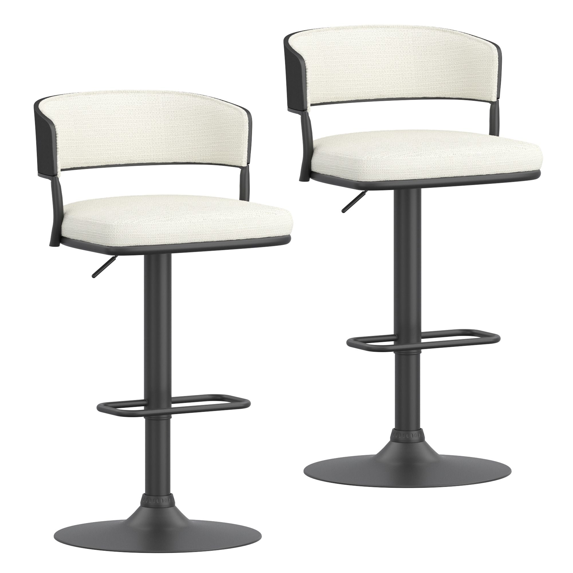Kazan Adjustable Air-Lift Stool, Set of 2 - perfect for small spaces | Image 15 | InSTYLE Home & Rugs