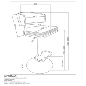 Kazan Adjustable Air-Lift Stool, Set of 2 - perfect for small spaces | Image 16 | InSTYLE Home & Rugs