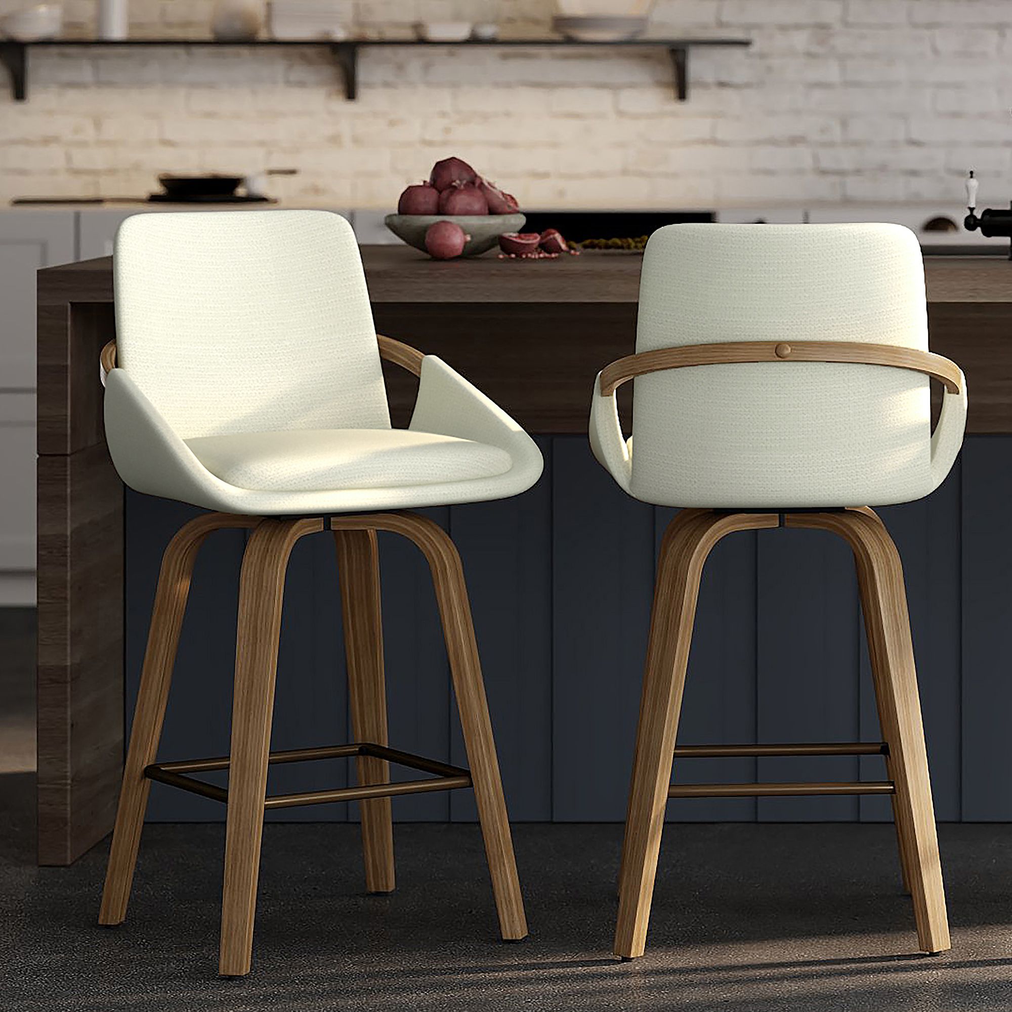 Parker 26" Counter Stool with Swivel, Set of 2 - perfect for modern counters | Image 10 | InSTYLE Home & Rugs