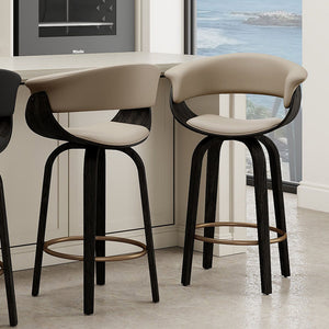 Holt 26" Counter Stool with Swivel, Set of 2 - sleek stools for kitchen bars | Image 10 | InSTYLE Home & Rugs