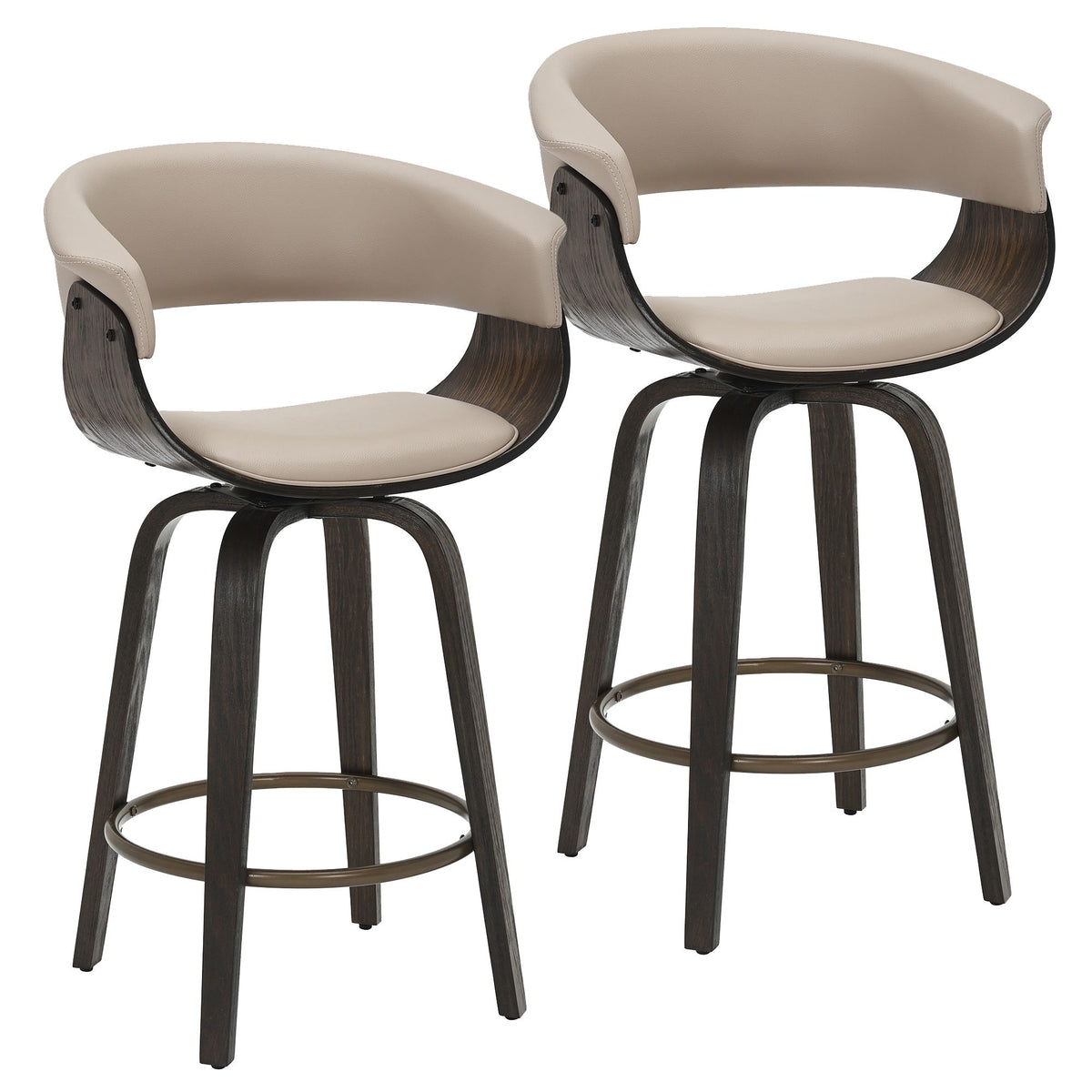 Holt 26" Counter Stool with Swivel, Set of 2 - sleek stools for kitchen bars | Image 15 | InSTYLE Home & Rugs
