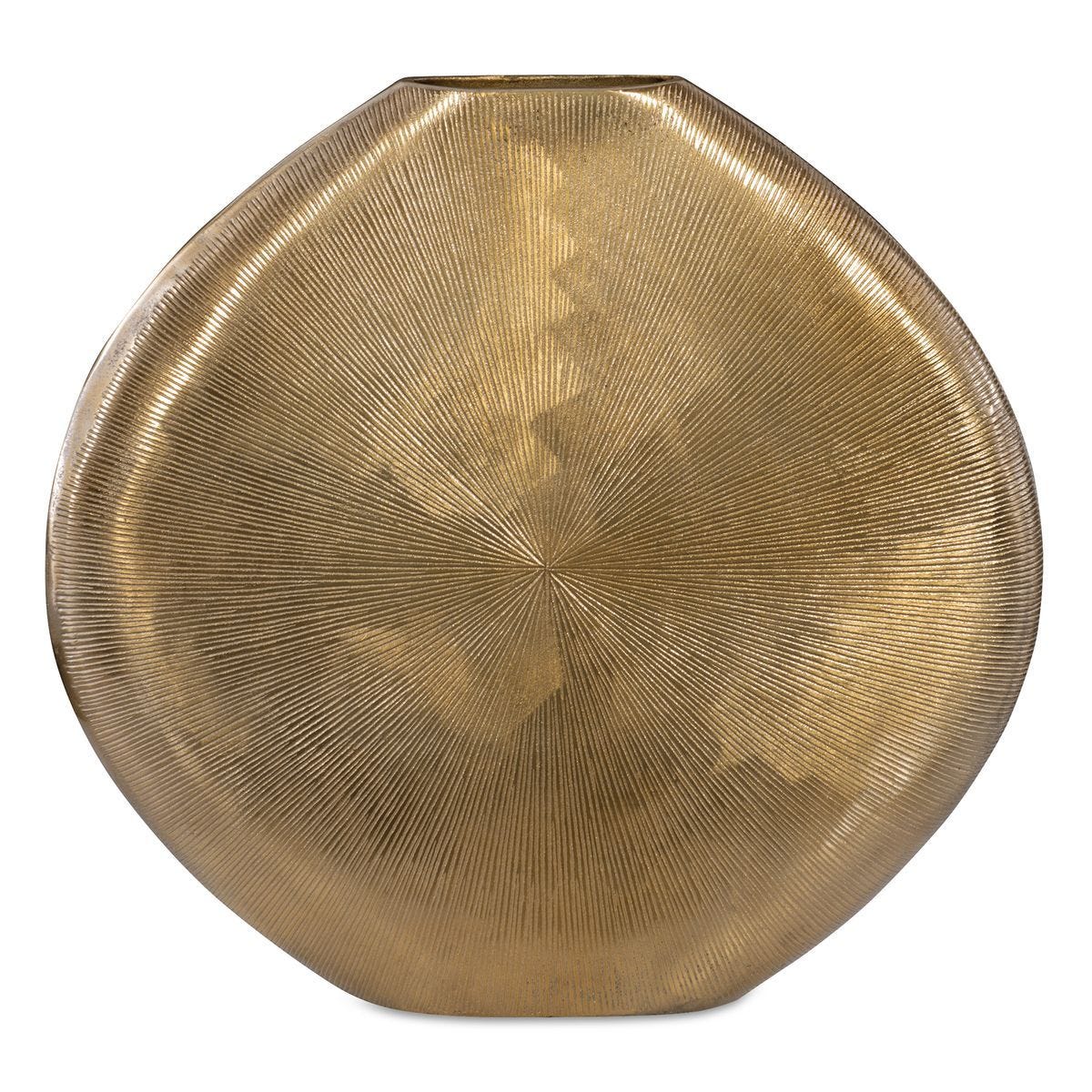 Gretchen Vase, Gold - elegant vase for adding a touch of style to any room | Image 1 | InSTYLE Home & Rugs