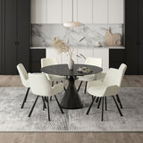 Calisto/Signy 7pc Dining Set - elegant seating for dining areas | Image 1 | InSTYLE Home & Rugs