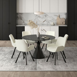 Calisto/Signy 7pc Dining Set - elegant seating for dining areas | Image 1 | InSTYLE Home & Rugs