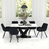Julius/Signy 7pc Dining Set - elegant seating for dining areas | Image 1 | InSTYLE Home & Rugs