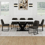 Julius/Dario 7pc Dining Set - stylish chairs for any table | Image 1 | InSTYLE Home & Rugs