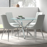 Solara and Devo 5pc Dining Set - elegant seating for dining areas | Image 1 | InSTYLE Home & Rugs