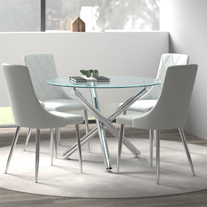 Solara/Devo 5pc Dining Set - elegant seating for dining areas | Image 13 | InSTYLE Home & Rugs