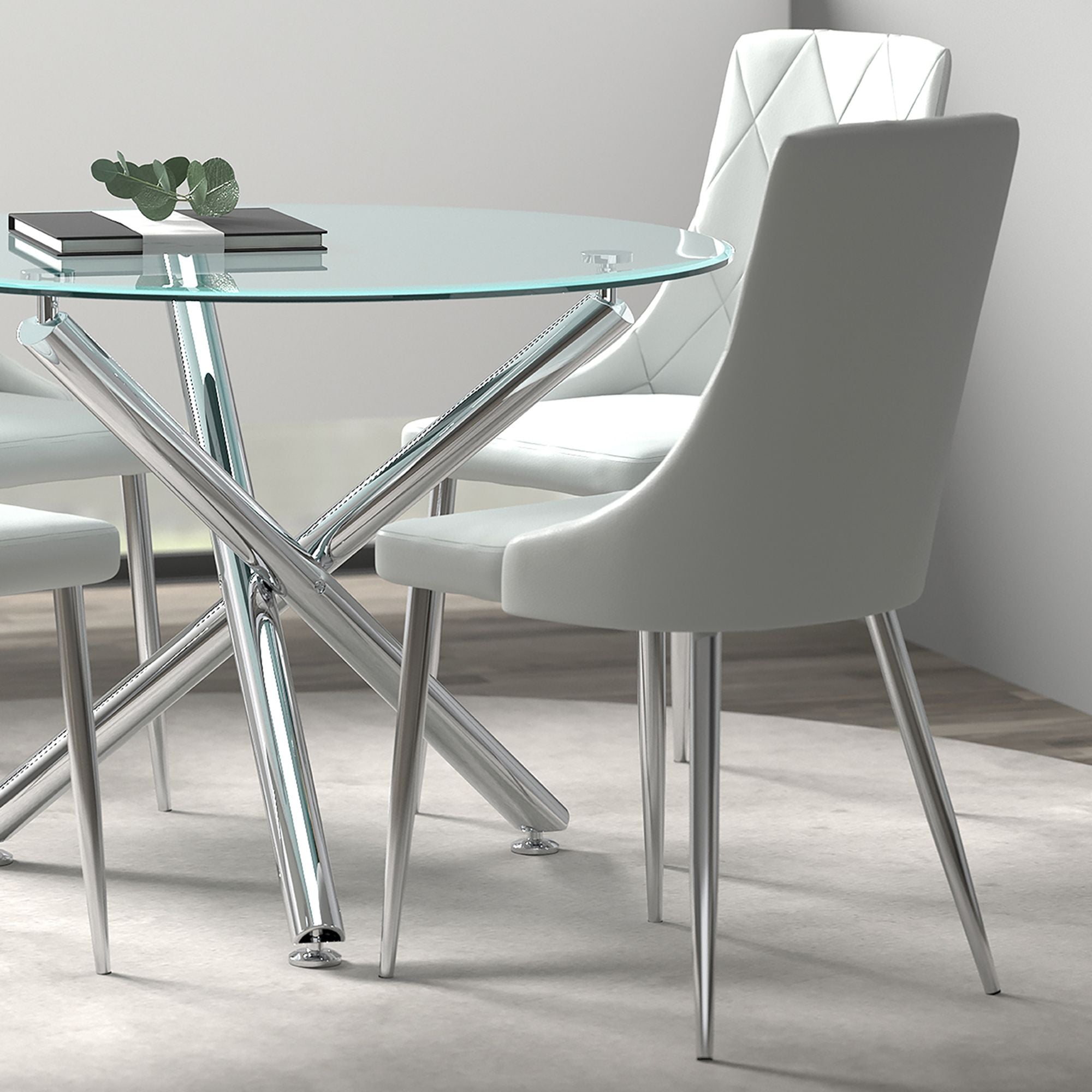 Solara/Devo 5pc Dining Set - elegant seating for dining areas | Image 10 | InSTYLE Home & Rugs