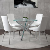 Solara and Devo 5pc Dining Set - stylish chairs for any table | Image 1 | InSTYLE Home & Rugs