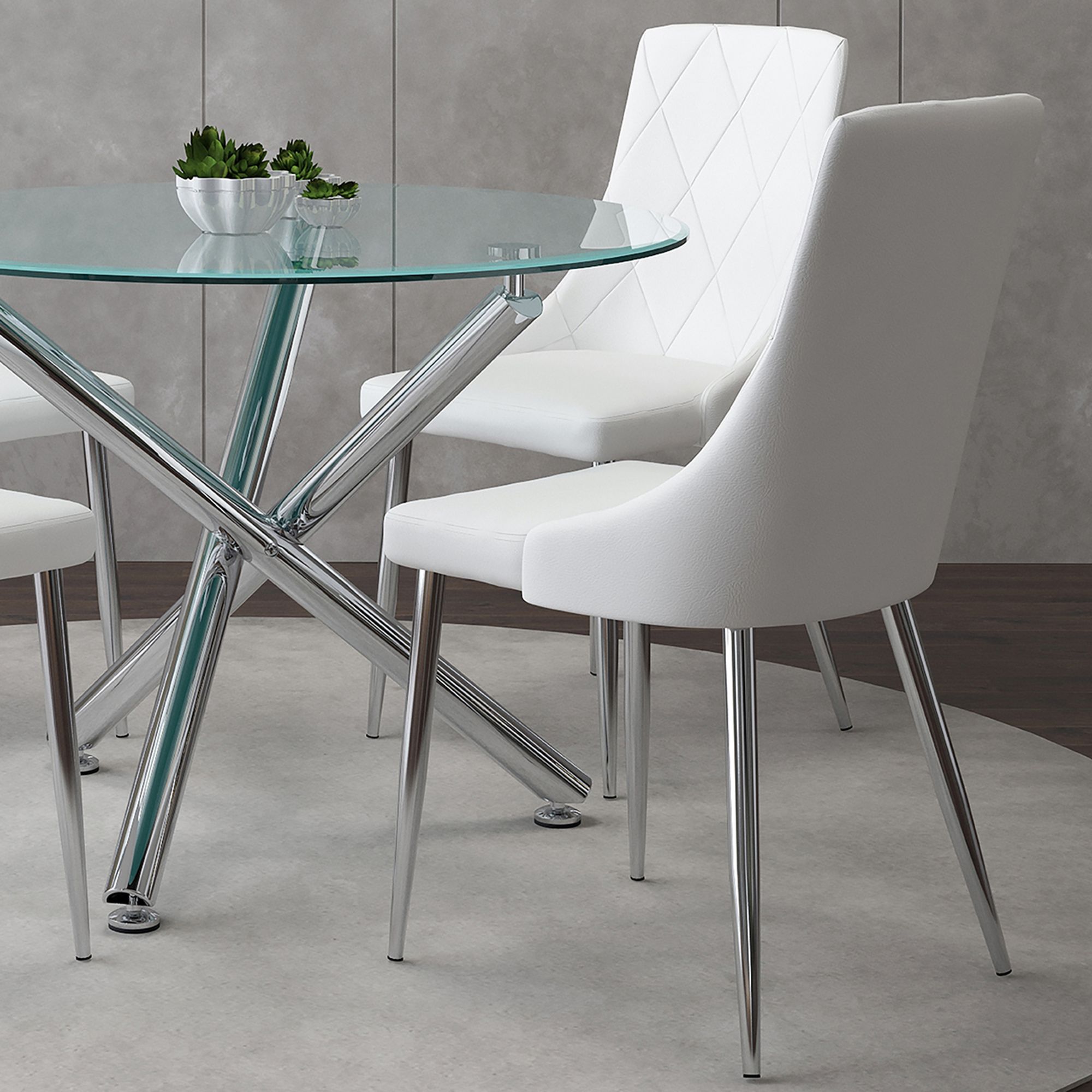 Solara and Devo 5pc Dining Set - stylish chairs for any table | Image 10 | InSTYLE Home & Rugs