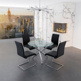Solara/Maxim 5pc Dining Set - elegant seating for dining areas | Image 1 | InSTYLE Home & Rugs