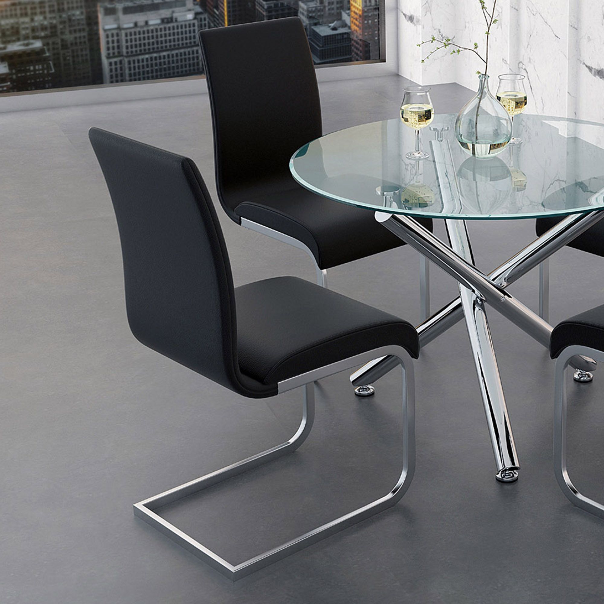 Solara/Maxim 5pc Dining Set - elegant seating for dining areas | Image 10 | InSTYLE Home & Rugs