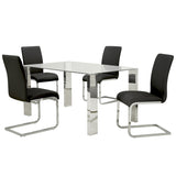 Frankfurt and Maxim 5pc Dining Set - elegant seating for dining areas | Image 1 | InSTYLE Home & Rugs
