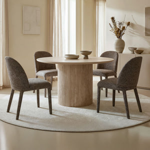 Thalia and Kiara 5pc Dining Set - elegant seating for dining areas | Image 1 | InSTYLE Home & Rugs