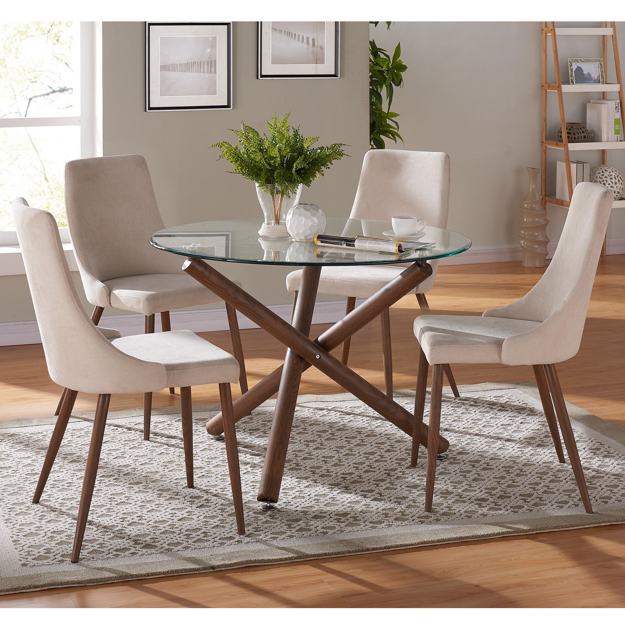 Rocca/Cora 5pc Dining Set - stylish chairs for any table | Image 1 | InSTYLE Home & Rugs