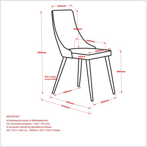 Rocca and Cora 5pc Dining Set - stylish chairs for any table | Image 11 | InSTYLE Home & Rugs