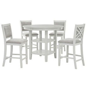 Samuel 5pc Pub set - modern dining set for stylish and functional dining room | Image 1 | InSTYLE Home & Rugs