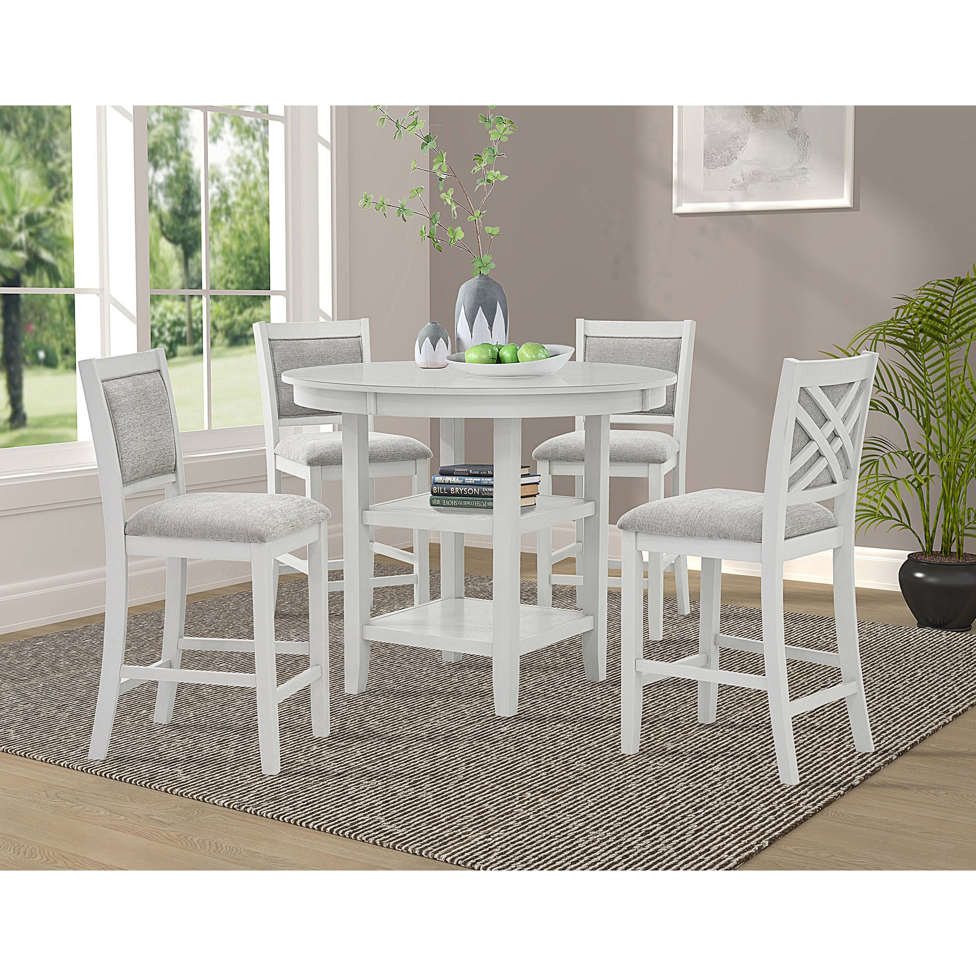 Samuel 5pc Pub Set - modern dining set for stylish and functional dining room | Image 2 | InSTYLE Home & Rugs