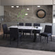 Gavin/Cortez 7pc Dining Set in Black with Black Chair