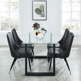 Franco and Silvano 5pc Dining Set - stylish chairs for any table | Image 1 | InSTYLE Home & Rugs