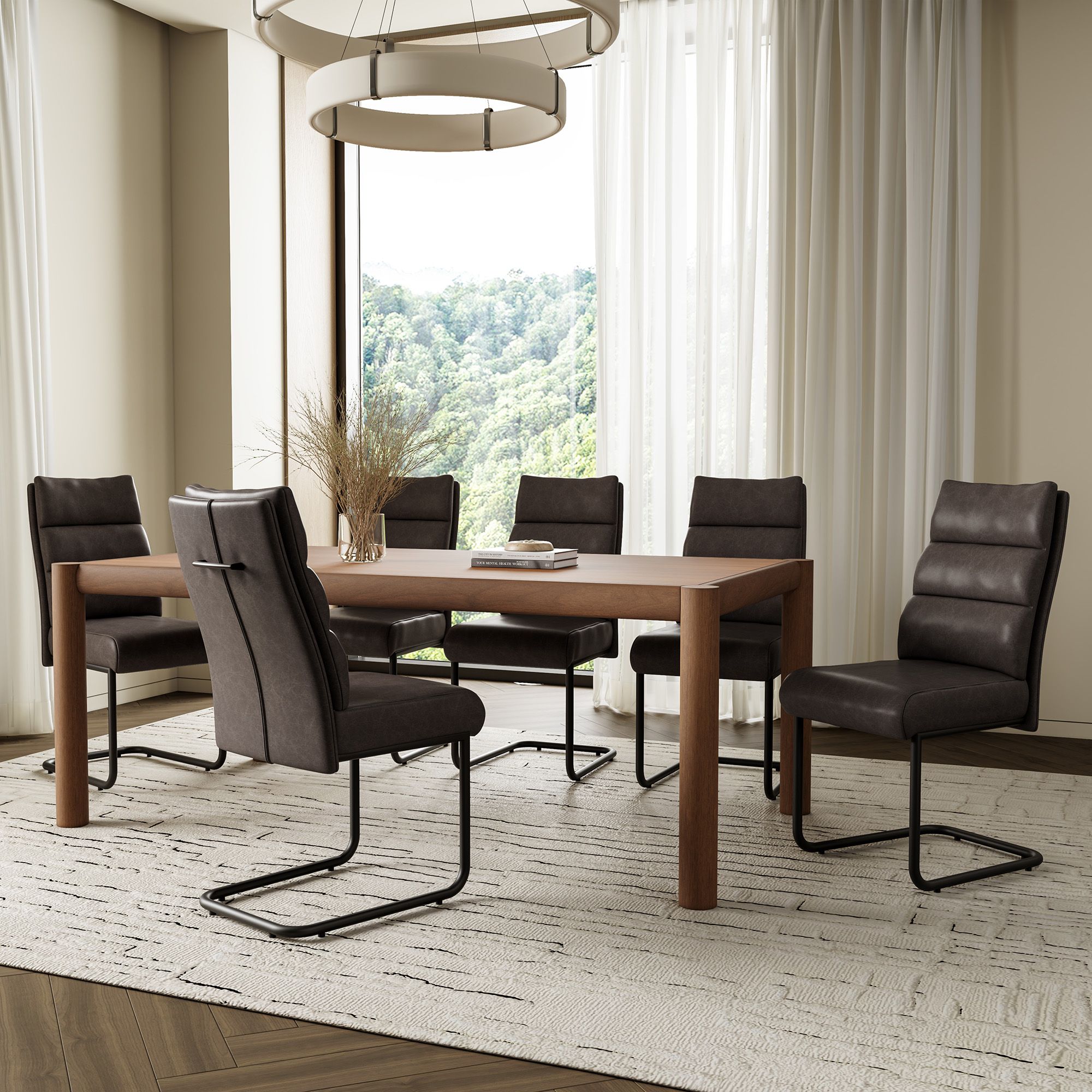 Advik and Brodi 7pc Dining Set - comfortable dining experience | Image 1 | InSTYLE Home & Rugs