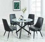 Suzette and Silvano 5pc Dining Set - stylish chairs for any table | Image 1 | InSTYLE Home & Rugs