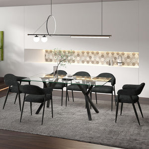 Stark/Archer 7pc Dining Set - stylish chairs for any table | Image 1 | InSTYLE Home & Rugs