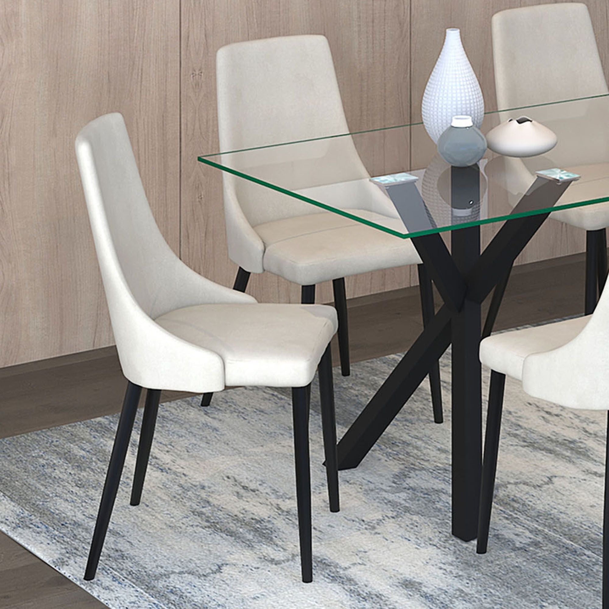Stark and Venice 7pc Dining Set - stylish chairs for any table | Image 10 | InSTYLE Home & Rugs