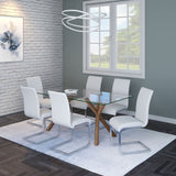 Stark/Maxim 7pc Dining Set - elegant seating for dining areas | Image 1 | InSTYLE Home & Rugs