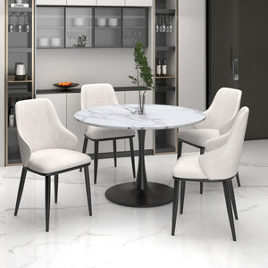 Zilo/Kash 5pc Dining Set - elegant seating for dining areas | Image 1 | InSTYLE Home & Rugs