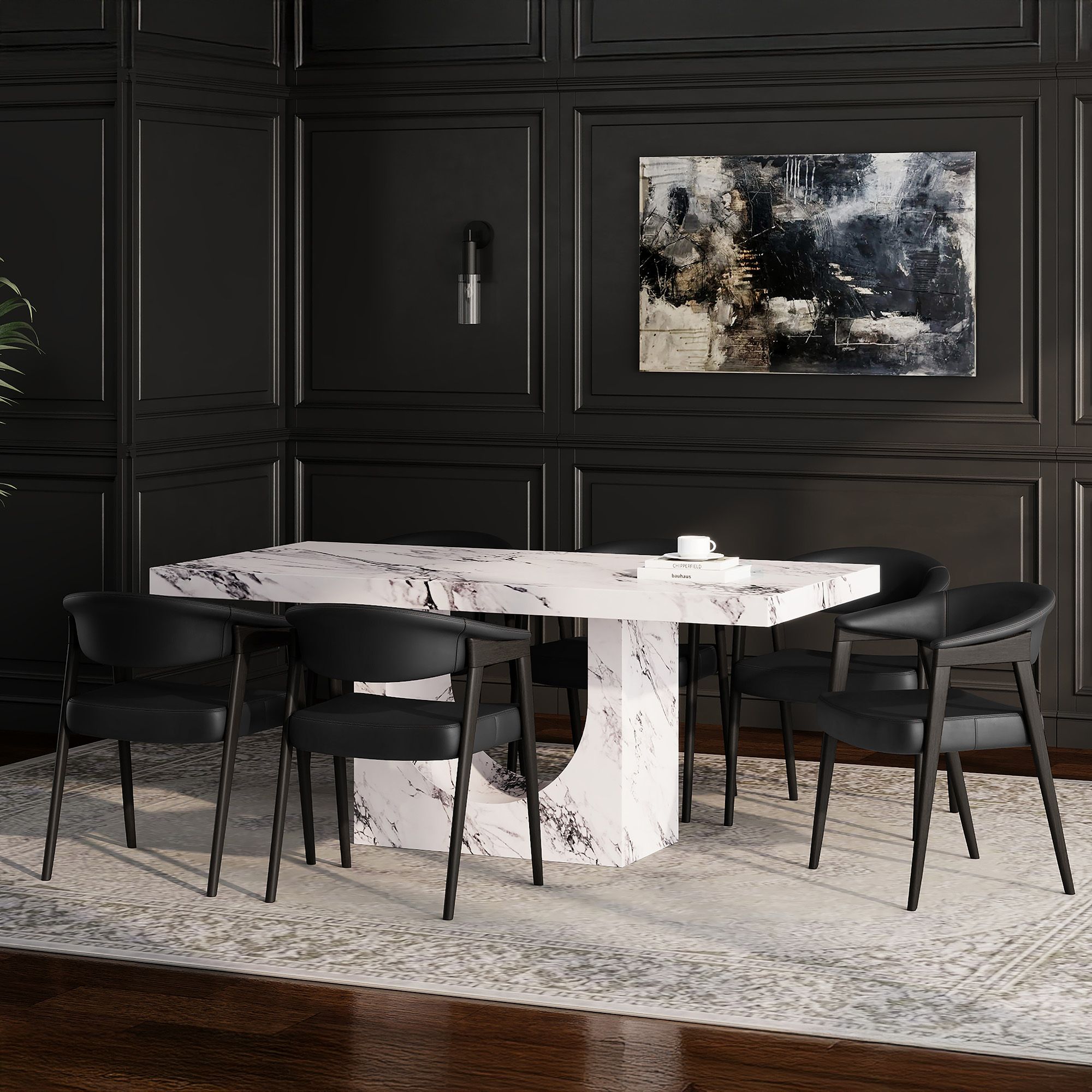 Aurelia and Bexley 7pc Dining Set - elegant seating for dining areas | Image 1 | InSTYLE Home & Rugs