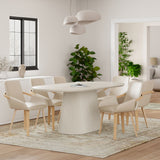 Tovas and Caspian 7pc Dining Set - comfortable dining experience | Image 1 | InSTYLE Home & Rugs