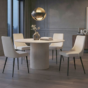 Tovas and Venice 5pc Dining Set - elegant dining set with a sturdy table and comfortable seating | Image 1 | InSTYLE Home & Rugs