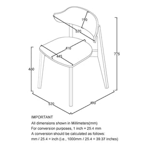 Martina and Khari 5pc Dining Set - stylish chairs for any table | Image 11 | InSTYLE Home & Rugs