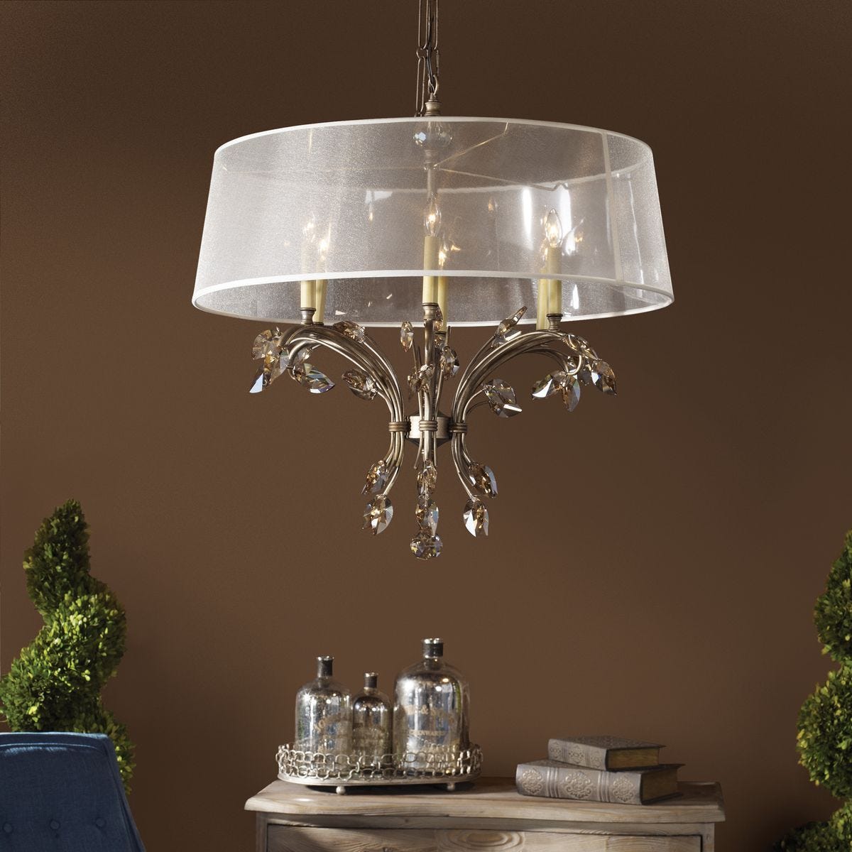 Alenya, 6 Lt Chandelier - luxurious chandeliers for homes | Image 3 | InSTYLE Home & Rugs
