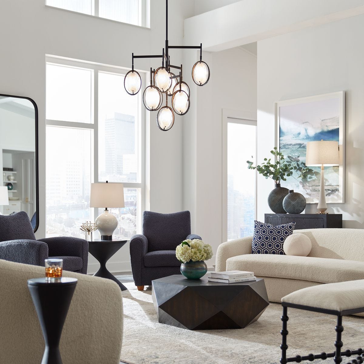 Maxin, 9 Lt Chandelier - luxurious chandeliers for homes | Image 3 | InSTYLE Home & Rugs