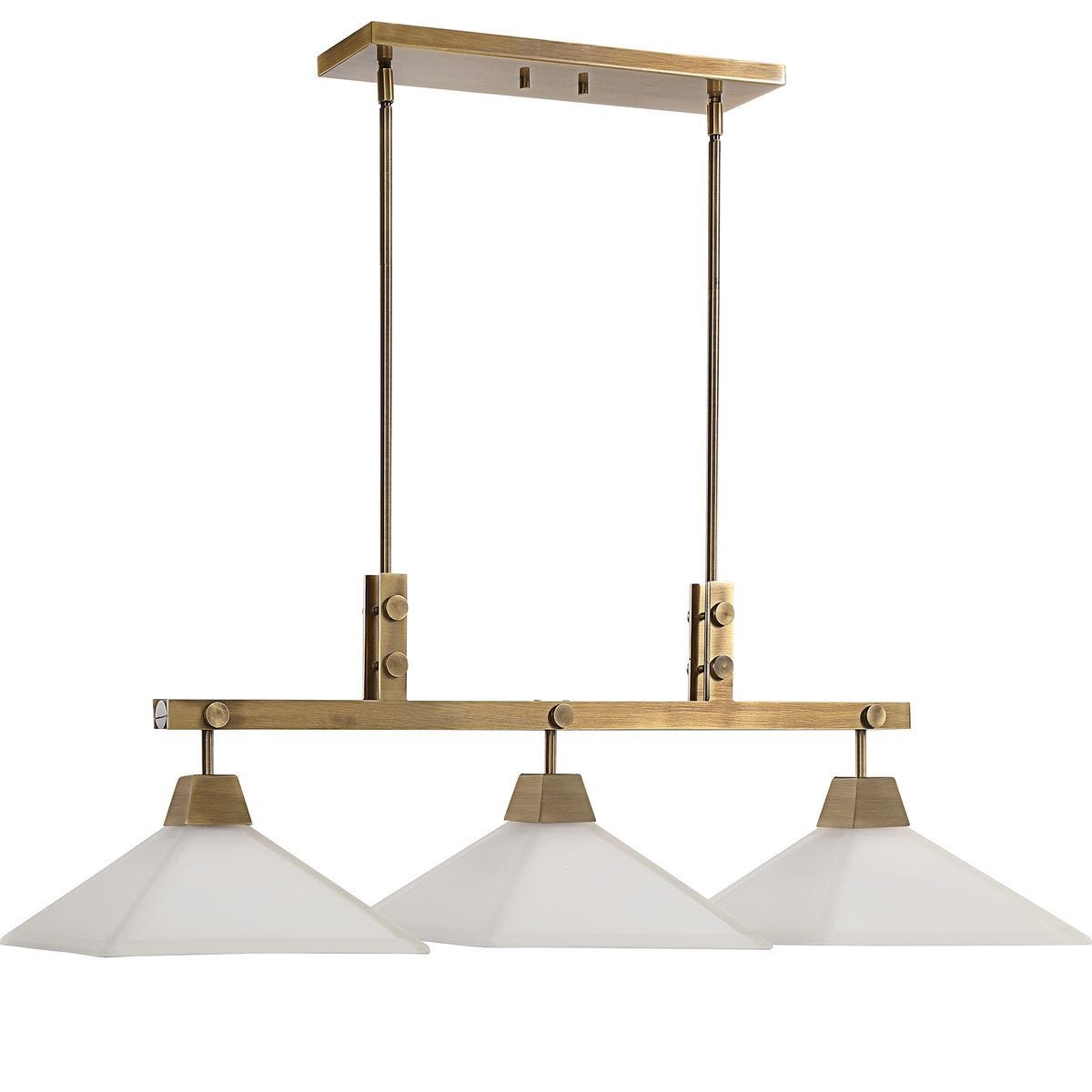 Brookdale, 3 Lt Linear Chandelier - luxurious chandeliers for homes | Image 3 | InSTYLE Home & Rugs