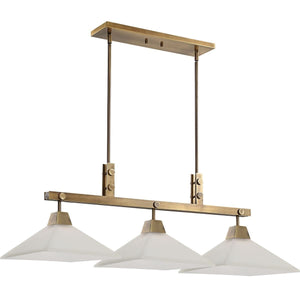 Brookdale, 3 Lt Linear Chandelier - luxurious chandeliers for homes | Image 4 | InSTYLE Home & Rugs