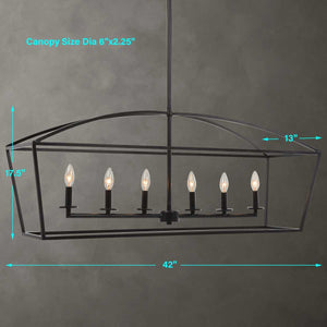 Clayton, 6 Lt Linear Chandelier - elegant chandeliers for interiors | Image 6 | InSTYLE Home & Rugs