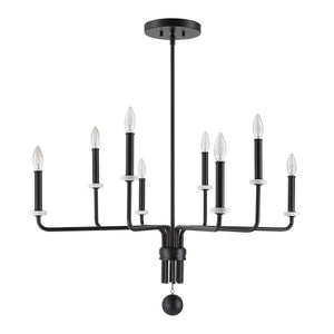Ebony Elegance, 8 Lt Chandelier - luxurious chandeliers for homes | Image 3 | InSTYLE Home & Rugs