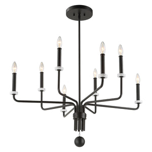 Ebony Elegance, 8 Lt Chandelier - luxurious chandeliers for homes | Image 4 | InSTYLE Home & Rugs