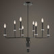 Ebony Elegance, 8 Lt Chandelier