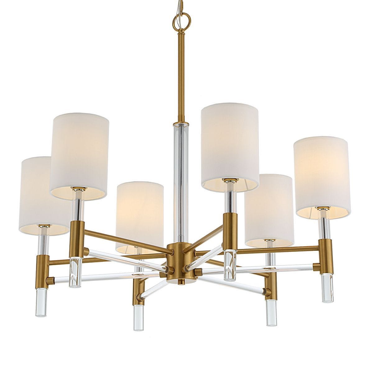 Welkin, 6 Lt Chandelier - elegant chandeliers for interiors | Image 4 | InSTYLE Home & Rugs
