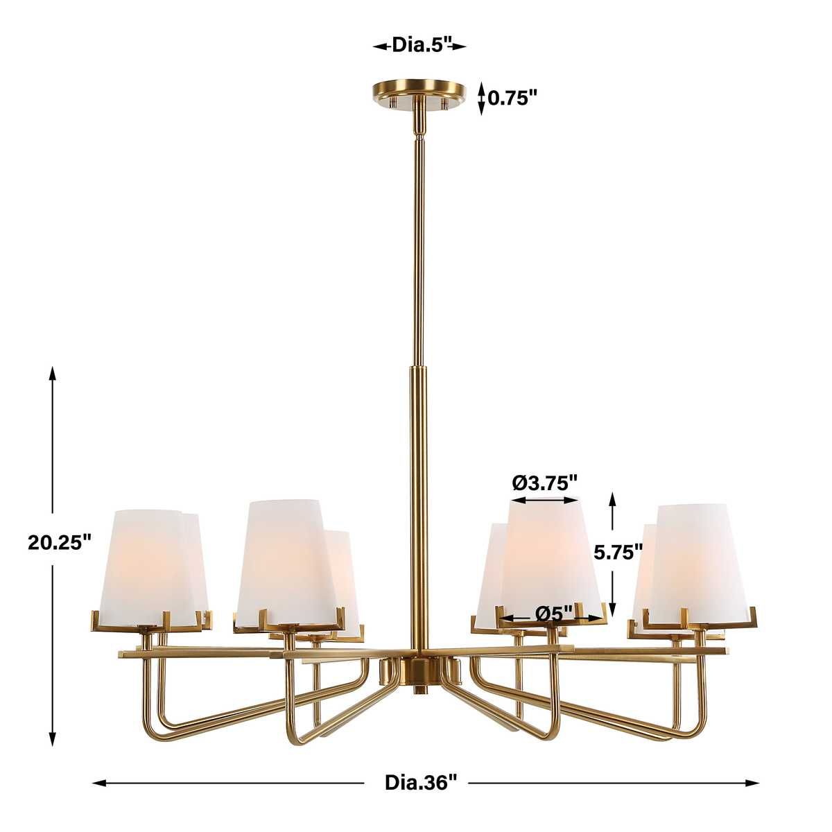 Lassen, 8 Lt Chandelier - luxurious chandeliers for homes | Image 19 | InSTYLE Home & Rugs