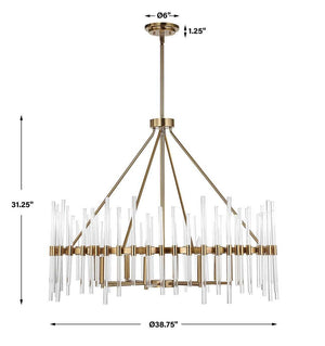 Crystal Stick, 8 Lt Chandelier - elegant chandeliers for interiors | Image 16 | InSTYLE Home & Rugs