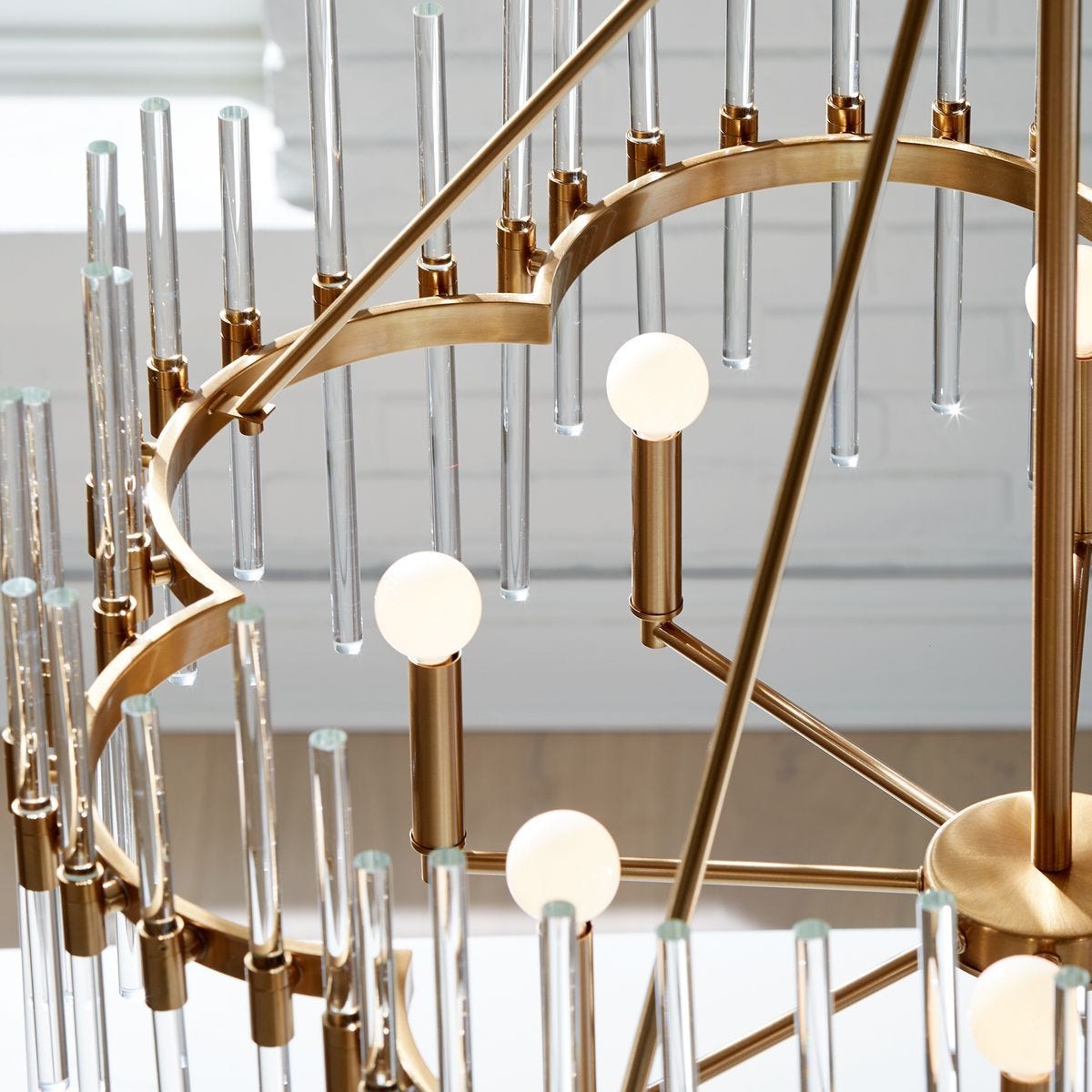 Crystal Stick, 8 Lt Chandelier - elegant chandeliers for interiors | Image 4 | InSTYLE Home & Rugs