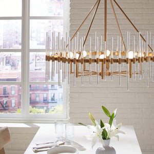 Crystal Stick, 8 Lt Chandelier - elegant chandeliers for interiors | Image 3 | InSTYLE Home & Rugs