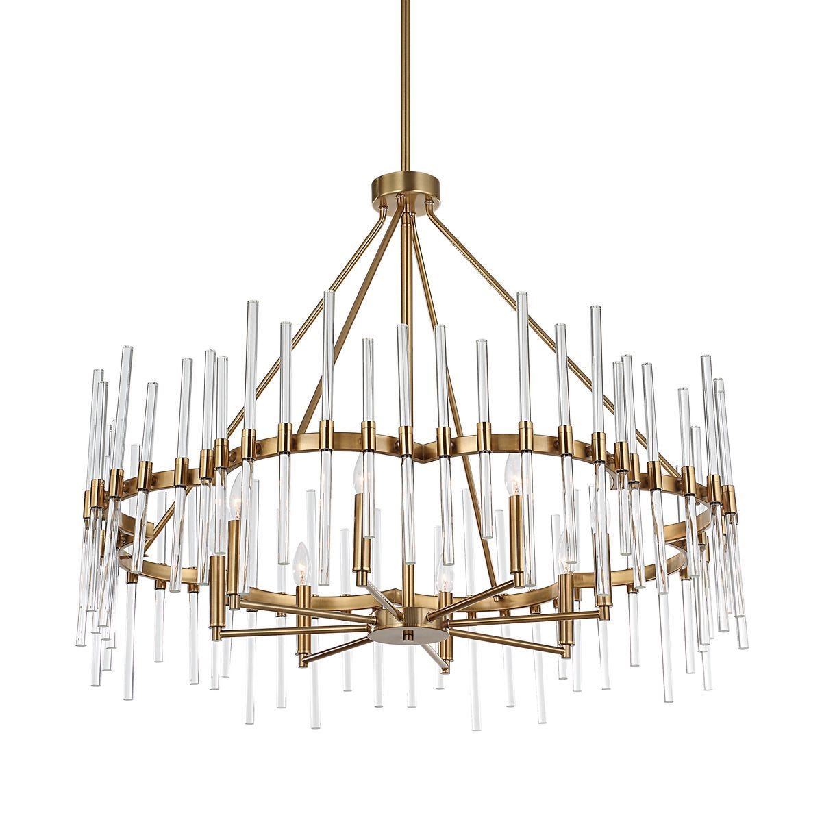 Crystal Stick, 8 Lt Chandelier - elegant chandeliers for interiors | Image 7 | InSTYLE Home & Rugs